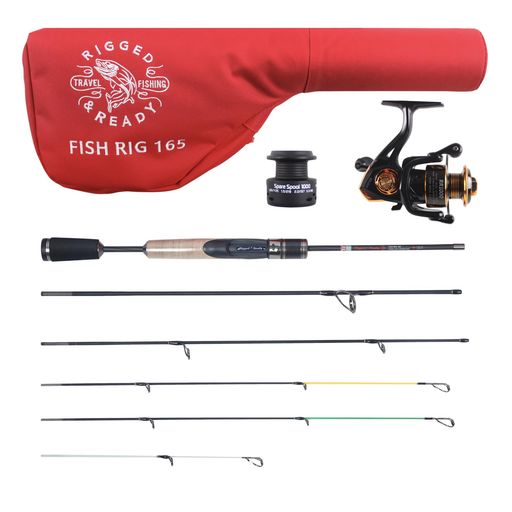 Rigged and Ready Fish Rig 165.超軽量釣り竿、リールとケースの組み合わせ +3チップ.165 cm 5&rsquo;10.2 cm + 144 cm 4&rsquo;9&rdquo;釣りオプション.3 キャストウェイト｜papimomo.shop