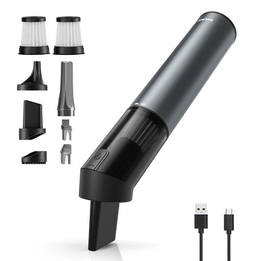 ROUNY XS Pro ハンデ洗浄剤 軽銀上半身 軽さ336g コードレス 豪然たる吸いあげる11000Pa ブラシレスモーター 360°回転させるノズル 4インチ1多役立つこと 小型掃き出す機 卓上 車内 細長い切口掃き出す