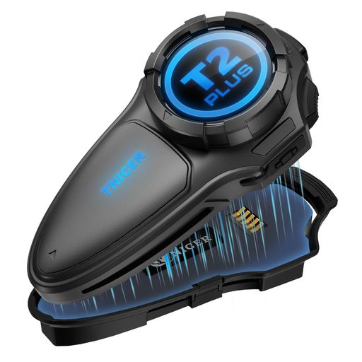 2026 TNICER バイク インカム T2 PLUS バイク用 10人同時メッシュ通信可能 Bluetooth 5.2 デュアルチップ 音楽ながら通話 同時通話 1.5km通信距離 専用アプリ ワンクリック自動接続 通信自動復帰 サ…|papimomo.shop
