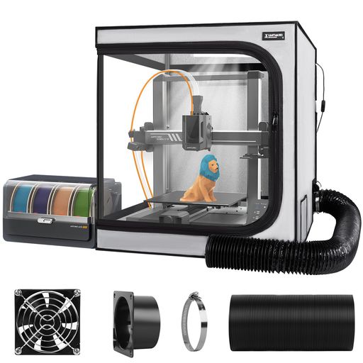 Kobra 3 エンクロージャーAnycubic Kobra 3/3 V2 Combo専用腹積もり3D印刷機押しかぶせる防炎・防塵・保温・防音 風通し役立つこと\u0026LED点火装置付き添い人 590x660x650粍