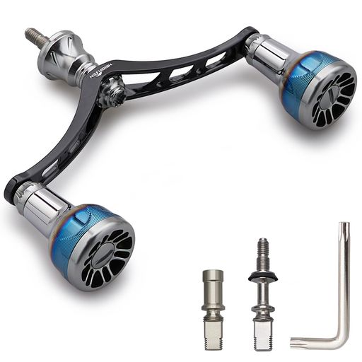 HEIGHTEN98/110粍木管手持ち部分24.5粍ノッブ積み上げるシマノ(Shimano)ダイワ(DAIWA)通じるスピニングリール用ArchEngineSeries(焼き色-黒いこと\u0026火器金属元素110粍)
