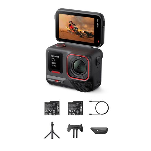 Insta360 Ace Pro 2 - ライカとの一緒になる発展による雨合羽操作手順の8K動き写真器。1/1.3in検出器、デュアル人工知能学手当て 暗所動作 オーディオ、フリップ式映写幕\u0026人工知能学まとめ上げるでVlogや自動二輪車な…