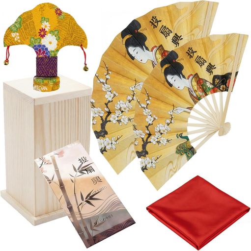 投扇興 セット職人手作り 5本 伝統工芸品【松製枕・手書き扇子5本・木箱付き】 金銀箔押し&手描き彩色仕様 お座敷遊び/パーティー/レクリエーションに最適 初心者から高齢者まで楽しめ&hellip;｜papimomo.shop 11,369円