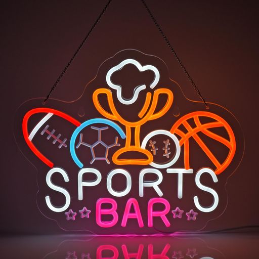 JOMOBUTYSPORTSBARネオンサイン多上がり段調光可LEDバーネオンライト赤ちょうちん貼り出しBAR室内装飾スポーツバー店用息差しバス発着場かざり付ける運動競技喫茶店店内飾りつけネオン管ともし火USBパワード39*31糎