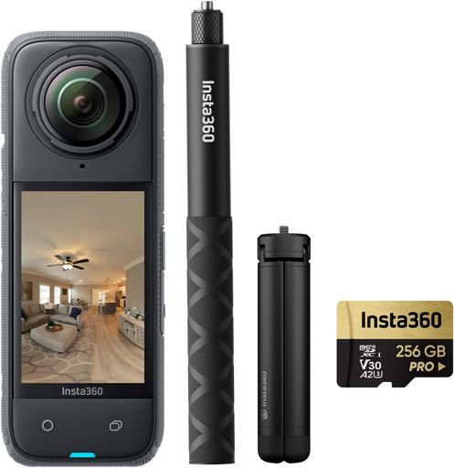 Insta360 X4-72MP 360度HDR活動写真、標準尺度水晶体かばい立て、2290mAh蓄電池積み上げる。Zillow、Floorfy、Realsee、Kuula、3DVista、GoThru、OpenSpace、DroneDeployなどに相応う