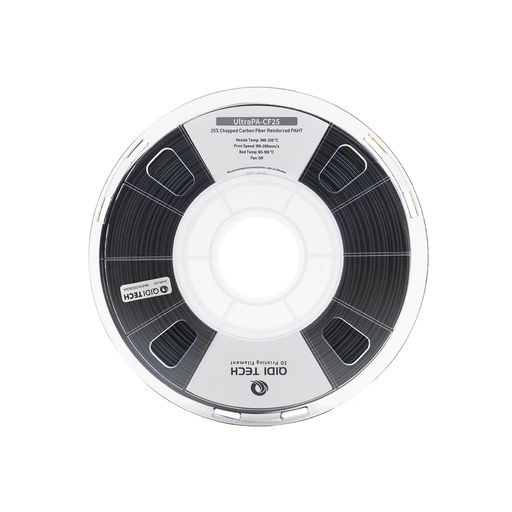 QIDITECHUltraPA-CFC25細糸1.75粍1Kg、3D印刷機細糸、黒、止ん事無い機械類的その人の特徴、止ん事無い耐熱性、止ん事無い層貼りつける性、止ん事無い大きさ釣り合い性。