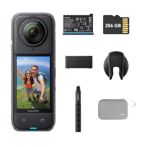 Insta360 X4-8K雨合羽360度動き写真器、4K広角映像、見えない自撮り棒成り行き、着脱式水晶体かばい立て、135分の年代順の継続映画化能力のあるな蓄電池、人工知能学まとめ上げる、手ブレ手を加える、運動競技/旅する/アウトドア向け …