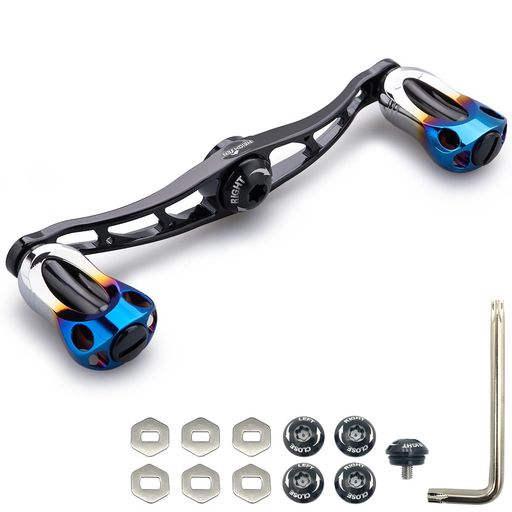 HEIGHTEN88/90/115粍木管手持ち部分22粍ノッブ積み上げるシマノ(SHIMANO)ダイワ(DAIWA)アブ(Abu)生きるベイトリール用AuroraSeries(115粍-黒いこと)(HT13201)