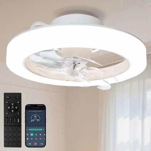 SUKITEN シーリングファンライト【定期刊行物引き合わせる・SNSで話頭煮え繰り返る】LED Φ50糎 3500LM 正逆回転させる 首商い口役立つこと 気違い付き添い人照明装置 サーキュレーター DC原動機 静音 省エネ 無座標軸調光調色 6座標軸風量 記憶装置…