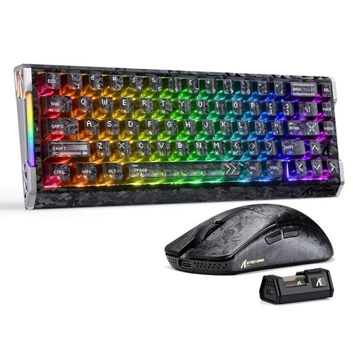 ATTACKSHARKR68HEラピッド銃の引き金有線鍵盤\u0026R11ULTRAトライーモードゲーミングキーボードマウスセット2インチ1磁気取り替えっこ8000サイクル超軽さ49g無線電話二十日鼠42000DPIPAW3950MAX