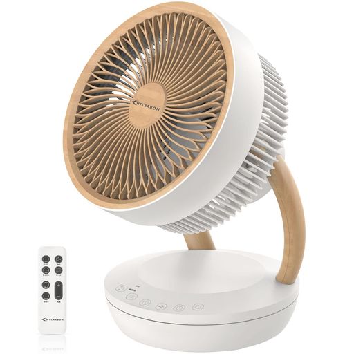 MYCARBON サーキュレーター DC原動機 扇風機 【静音 強風 肌理 猛暑打つ手】卓上扇風機 省エネ 節電 豪然たる送風 腐蝕能力のある 上下決定づける首商い口 切タイマー 風通し/空気の状態回転運動/お部屋干し いけ図図しい量 お召しもの…