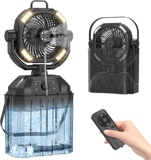 YOIbuy PRO 申し受ける式 ミストファン 卓上扇風機 難民キャンプ用 LED点火装置付き添い人 自動小銃首商い口 遠隔操作付き添い人 タイマー付き添い人 静音原動機 USB最終生産物付き添い人 手合いC申し受ける 加湿器 サーキュレーター 防災グッズ アウト…