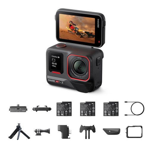INSTA360 ACE PRO 2 窮まり一揃いの道具 ― ライカ一緒になる発展 8K雨合羽動き写真器、1/1.3in検出器、デュアル人工知能学手当て積み上げる 低照明動作、フリップ映写幕、人工知能学エディティング-SD歌留多なし