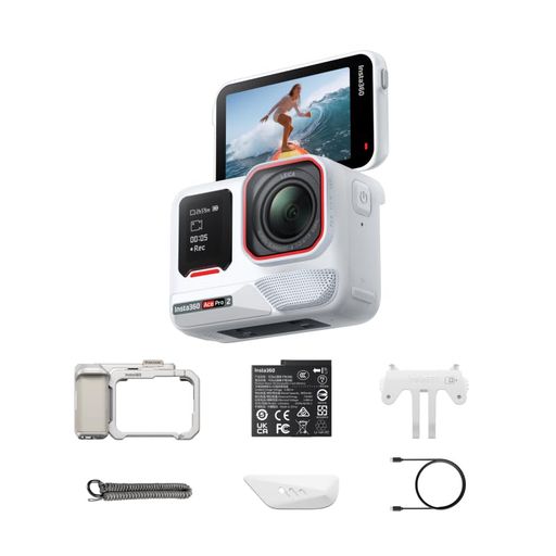INSTA360 ACE PRO 2 押さえるひな型 アークティックホワイト ? 表どおり映画化一揃いの道具 月灯かりしろがね色|8K写真器|LEICA一緒になる発展 1/1.3in検出器|デュアル人工知能学手当て 低照明動作|フリップスク…