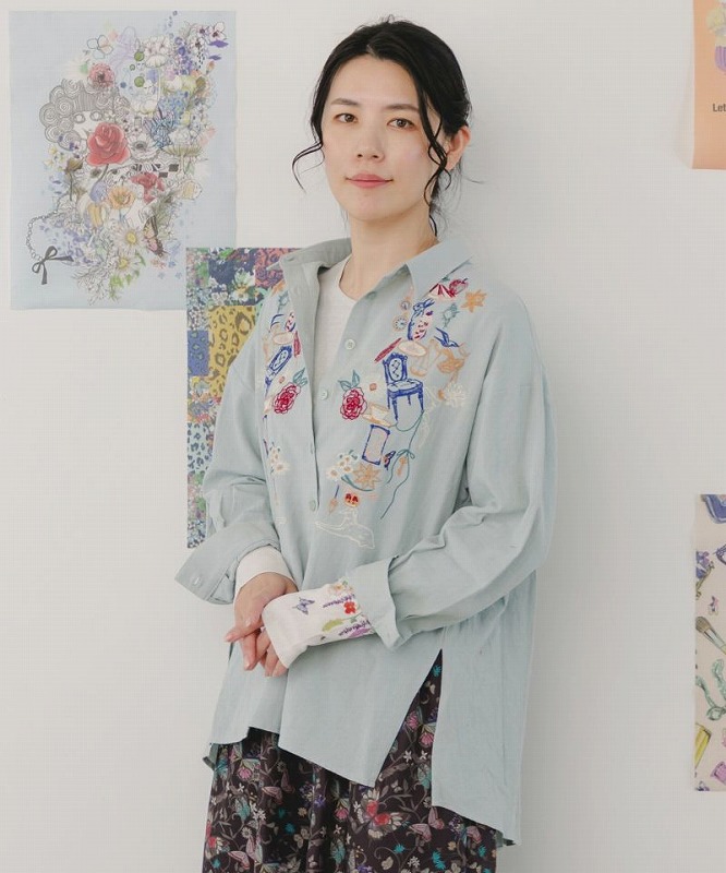 ScoLar♡花・アニマルスカラー 2柄展開メッシュパーカー　新品 花・アニマルスカラー 2柄展開メッシュパーカー[品番