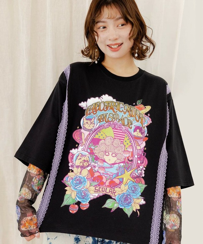 PREMIUM ScoLar プレミアムスカラー トップス レディース Tシャツ 半袖 ネコ柄 プルオーバー 花飾り ネコ好き 五分袖 スリット入り 752003 楽天市場】PREMIUM ScoLar プレミアムスカラー トップス