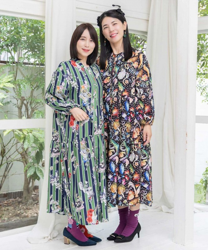 スカラー　scolar 153669：アンティーク風秋色ネコカーディガン 153669：アンティーク風秋色ネコカーディガンの通販-ScoLar