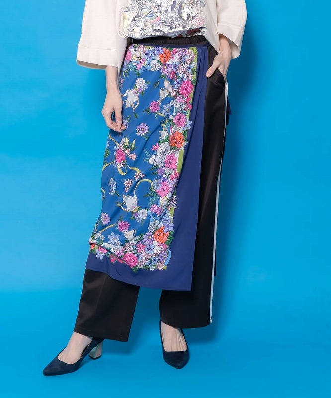 ★SALE★【is ScoLar イズ スカラー】561227 えり巻き柄巻きスコート付き添い人ズボン下 ボトムス 今めかしい 女子らしい 原宿系 個人的特徴的【パッパドゥドゥ】