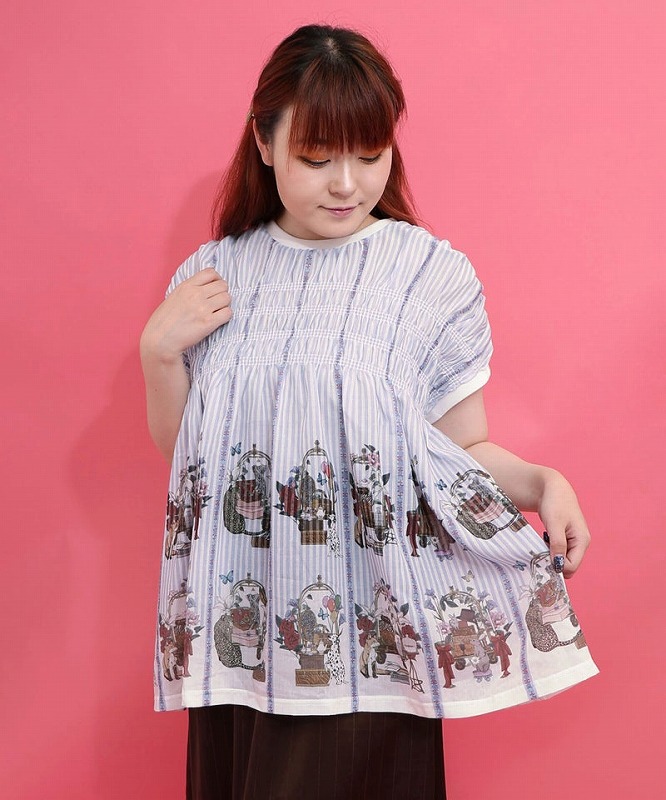 ★新作★【is ScoLar イズ スカラー】562246 インストゥルメント×花コラージュ柄 ボドレー原料品貯蔵タンクいの一番 心地よい 女子らしい 今めかしい 原宿系 個人的特徴的【パッパドゥドゥ】