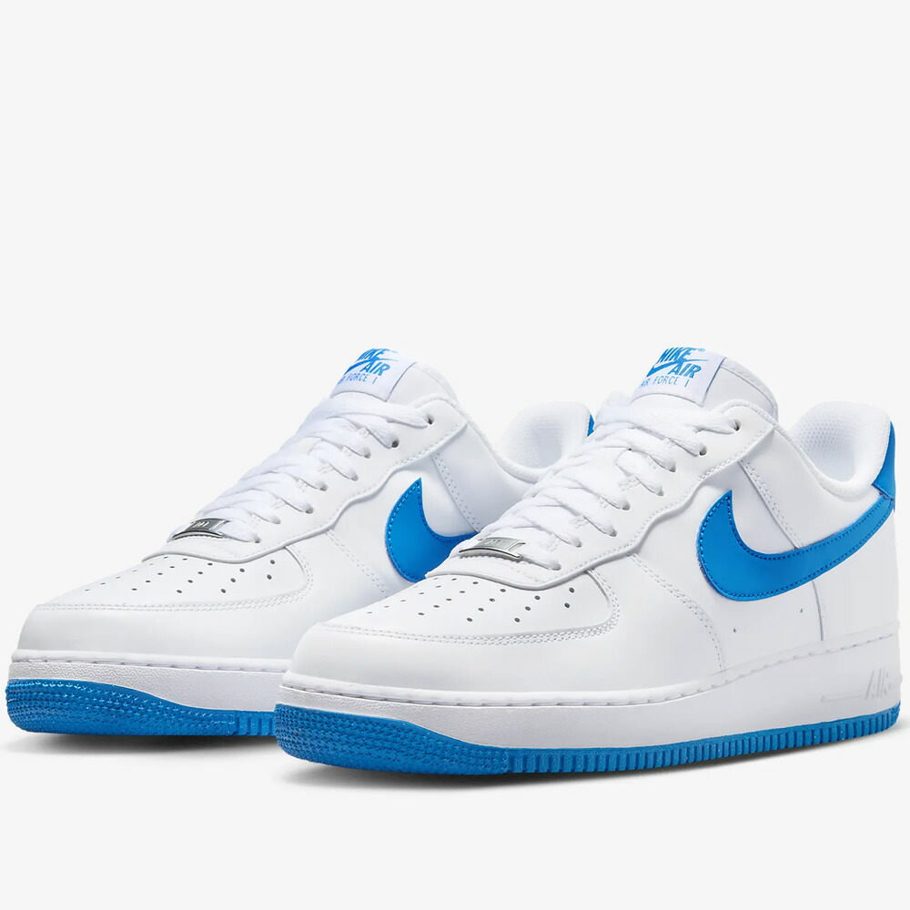 【海外限定】Nike Air Force 1 SE ブルー踵 ミニスウッシュ 海外先行発売】NIKE AIR FORCE 1 SE ブルー 踵ミニスウッシュ