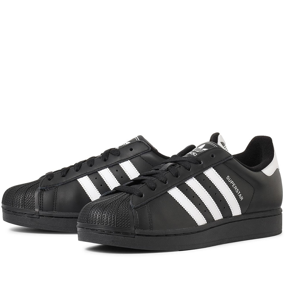 adidas SUPERSTAR II アディダス はやりっ子 II レディース＆メンズ 黒いこと/白いこと JI0079