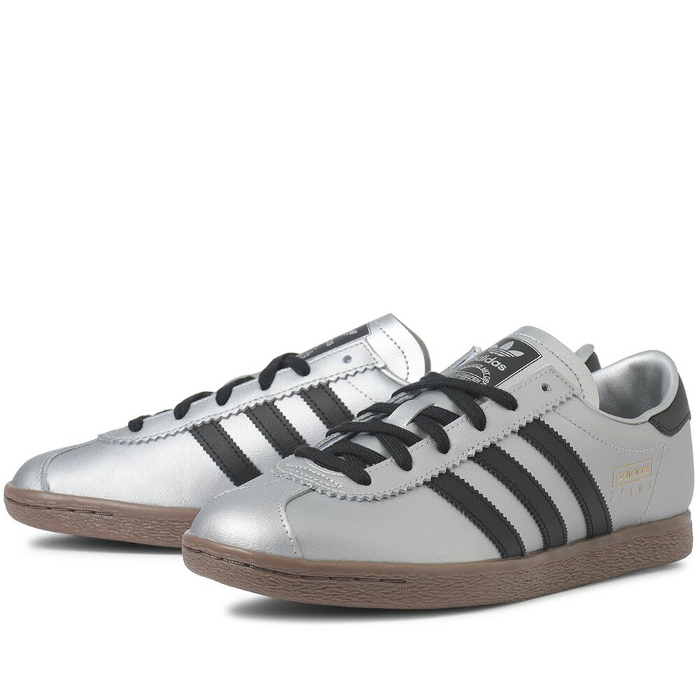 adidas STADT アディダス シュタット レディース＆メンズ シルバーメット/コアブラック JR9563