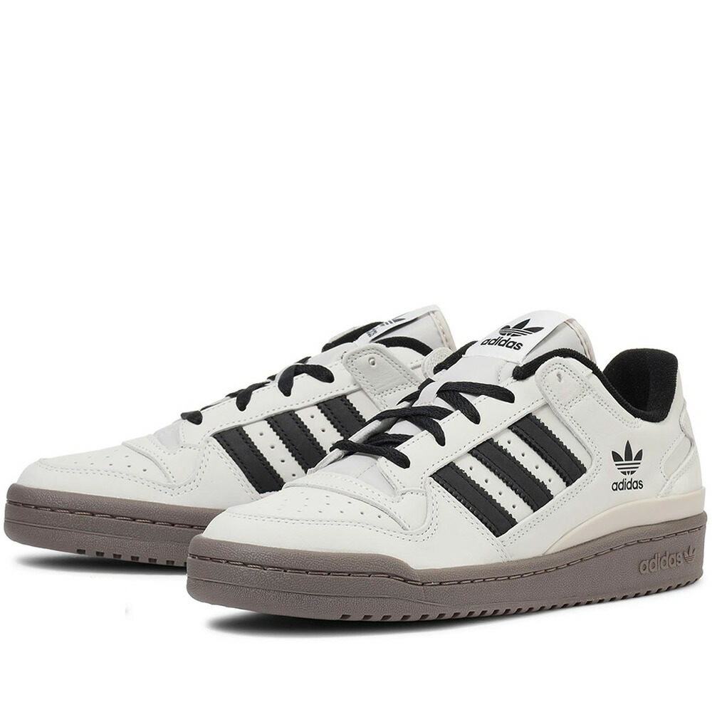 adidas FORUM LOW CL アディダス 討論会 置き目 CL レディース＆メンズ 象牙色/中核グループ黒いこと KJ3482