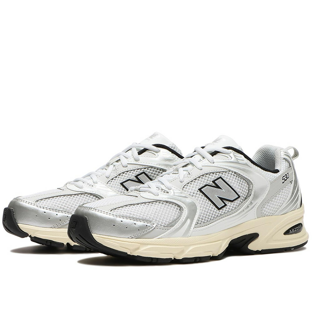 New Balance ニュー平衡にする レディース＆メンズ スニーカー しろがね色 MR530TA