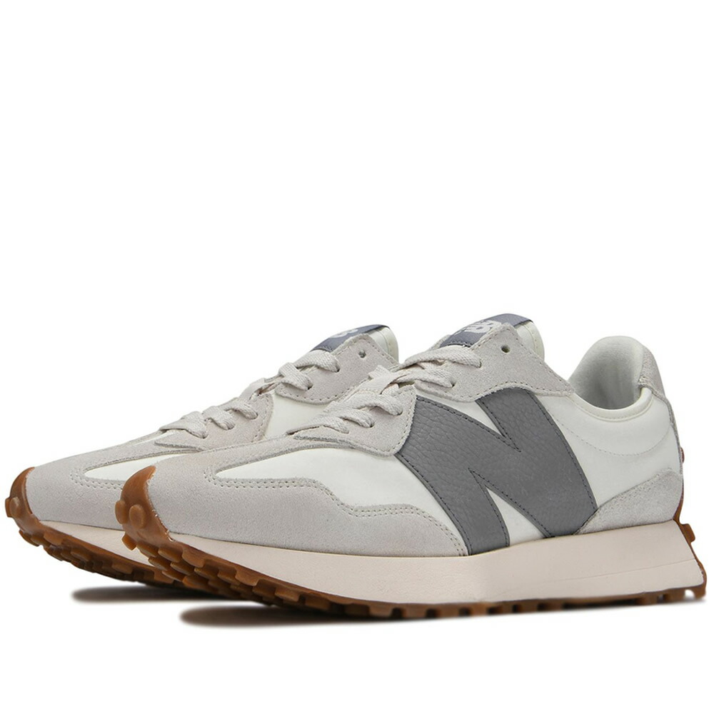 New Balance ニュー平衡にする レディース＆メンズ スニーカー 白いこと/薄墨色 U327LT