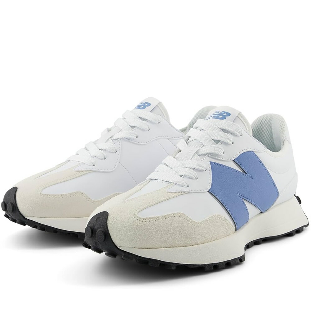 New Balance ニュー平衡にする レディース＆メンズ スニーカー 白いこと/青み U327SKB