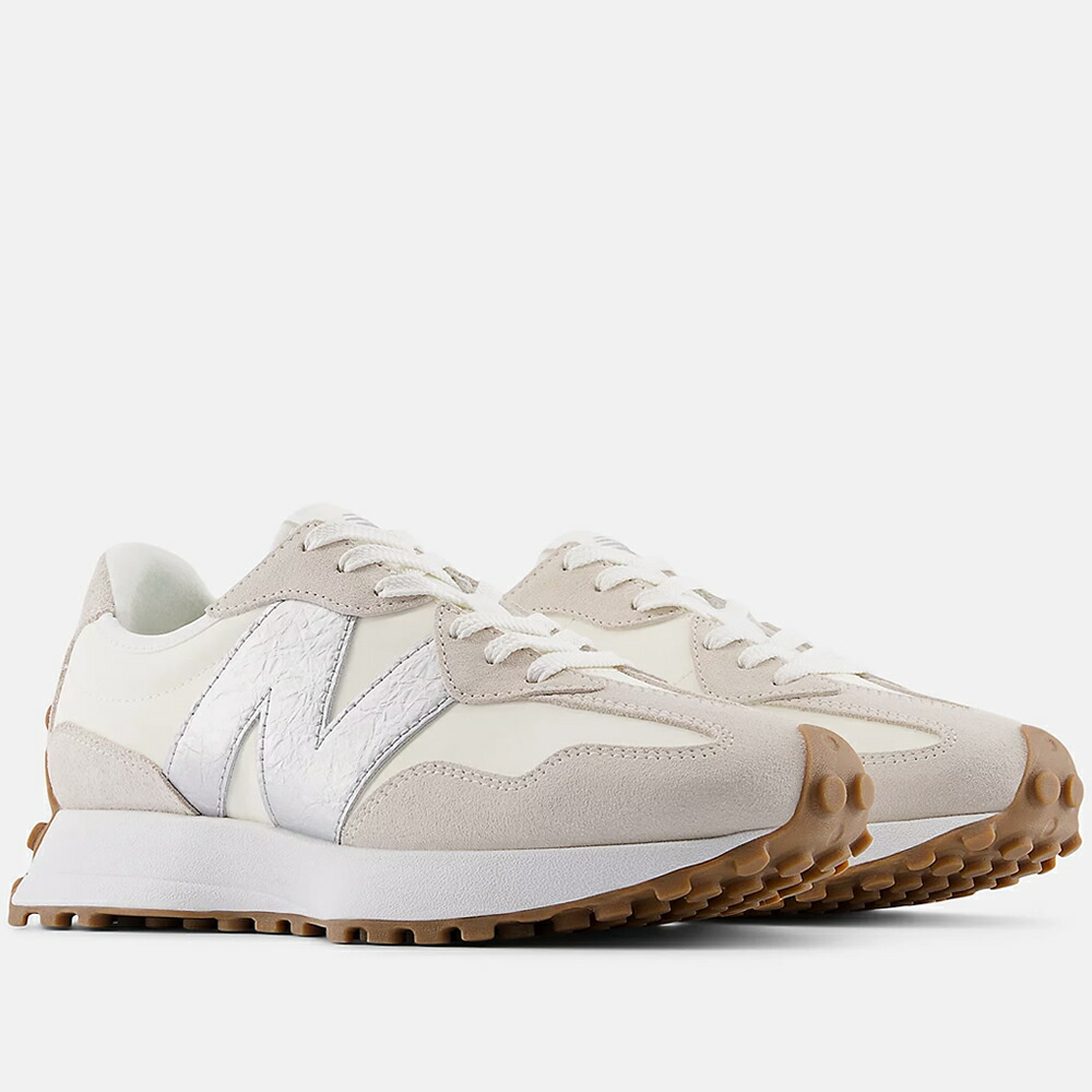 New Balance ニュー平衡にする レディース スニーカー 象牙色/シルバーメタリック W327240