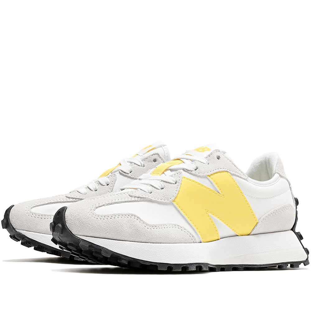 New Balance ニュー平衡にする レディース スニーカー 白いこと/黄色 W3276F7