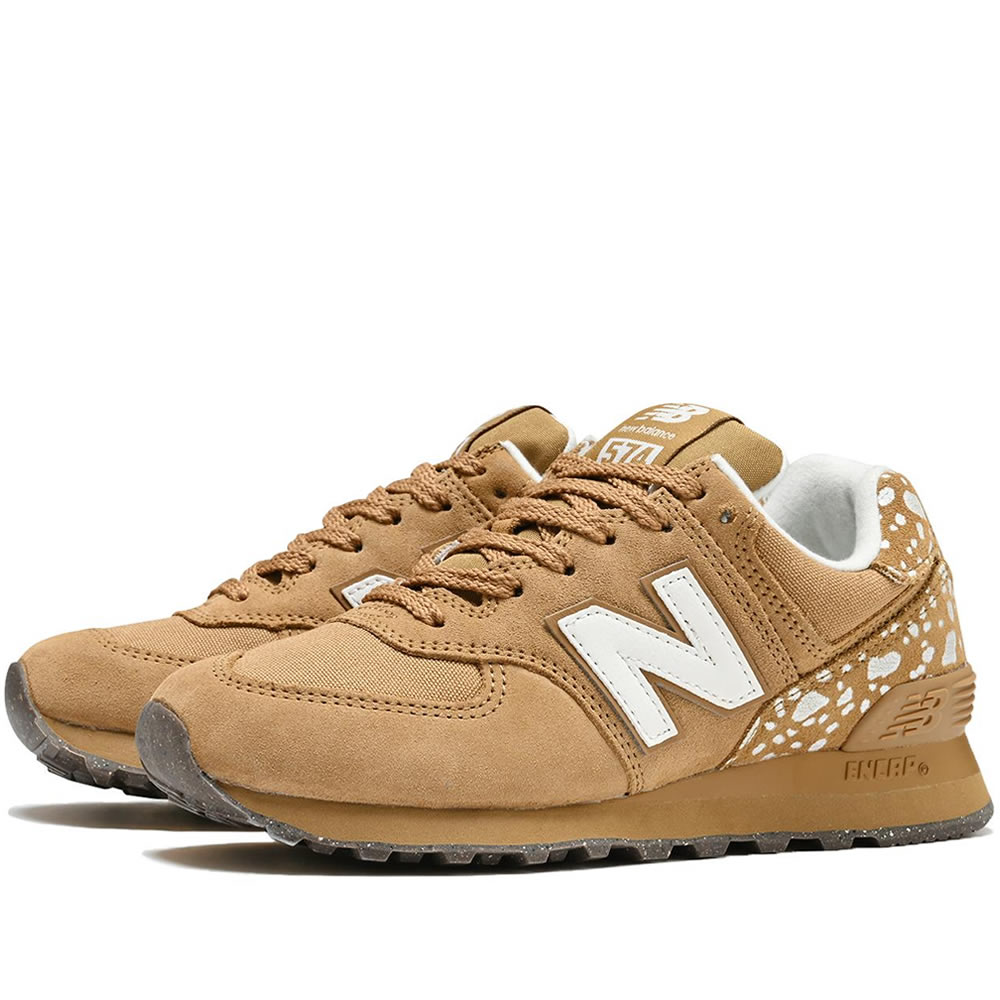 New Balance 574 ニュー平衡にする レディース スニーカー 赤銅色 W5743QY 毛の荒物柄