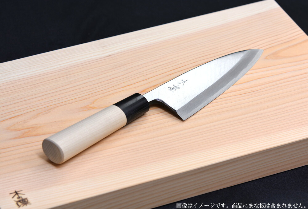 小刀 白鋼 本霞砥 呉牛柄 150粍 右利き用 まかない方 木凛