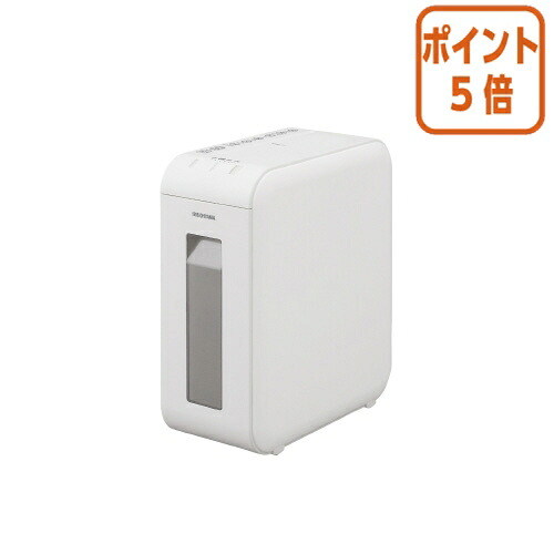 ★6月26日17時注文分よりポイント5倍★ アイリスオーヤマ チョウセイオンシュレッダー　Ｐ６ＨＣＳＶ&minus;Ｗ　クロスカット P6HCSV-W｜文具屋さん　支店 13,200円