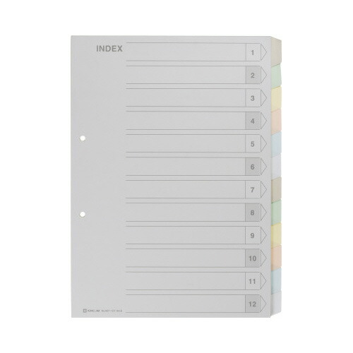 楽天市場】キングジム ドッチファイル カラーインデック NO.907