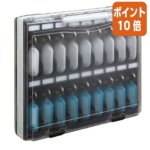 ★6月26日17時注文分よりポイント10倍★ コクヨ キーファイルダブル KEYSYS 透明フタタイプ 鍵36個収容可能 KFB-DA4T|文具屋さん 支店