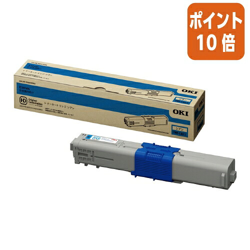 ★5月9日17時申しつける分より尖んがり10倍★ 沖データ ＯＫＩ相応うトナーカートリッジ ＴＮＲ－Ｃ４ＪＣ１  シアン  TNR-C4JC1