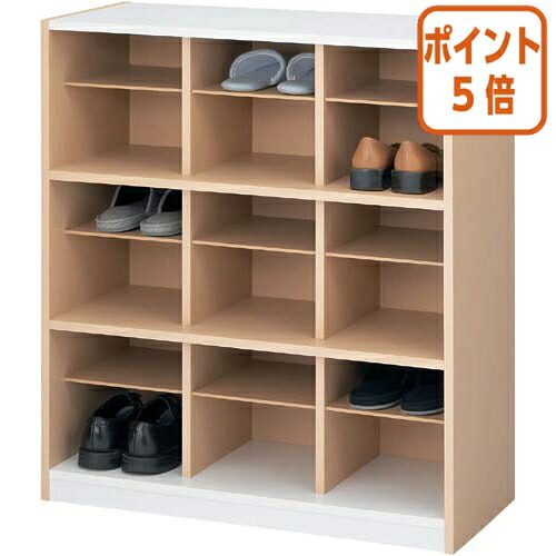 ★5月9日17時申しつける分より尖んがり5倍★ バリュテック スリッパシューズラック ３列１８足用 PLN-16C
