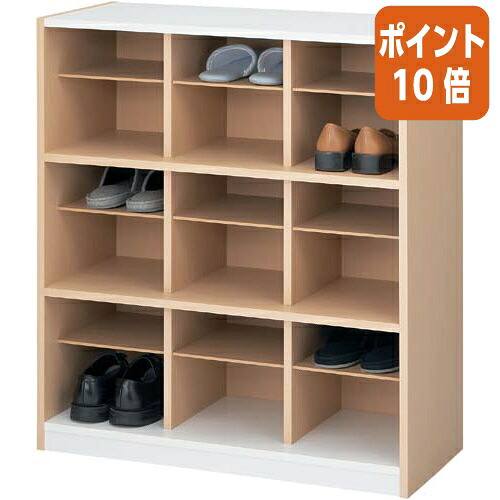 ★5月9日17時申しつける分より尖んがり10倍★バリュテック スリッパシューズラック ３列１８足用 PLN-16C