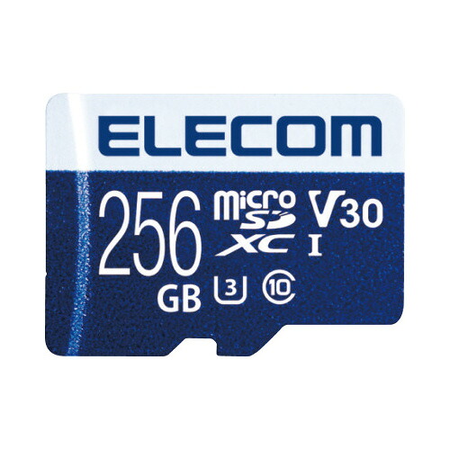 エレコム ＭｉｃｒｏＳＤＸＣカード／２５６ＧＢ　ＵＨＳ－Ｉ　Ｕ３　８０ＭＢ／ｓ　２５６Ｇ MF-MS256GU13V3R