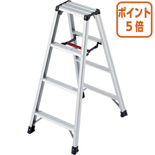 ★3月12日17時注文分よりポイント5倍★ 長谷川工業 アルミ専用脚立　脚軽　天板高さ１０９０ｍｍ　シルバー RZ-12C