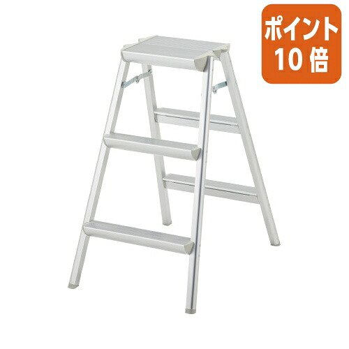 ★3月12日17時注文分よりポイント10倍★長谷川工業 アルミ製天板幅広踏み台 天板高さ７９０ｍｍ 荷重１００ｋｇ SEW-8A