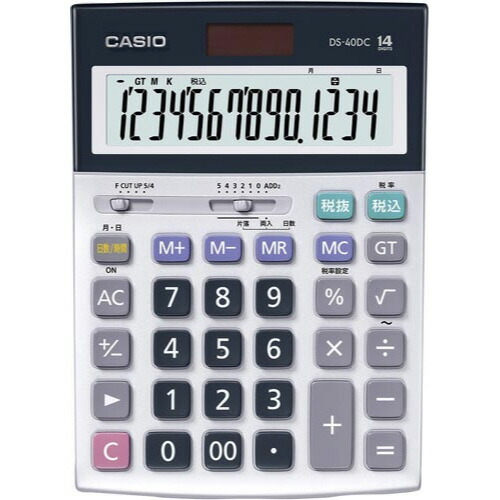 カシオ計算機 本格実務電卓　日数・時間計算　１４桁　ＤＳ－４０ＤＣ DS-40DC