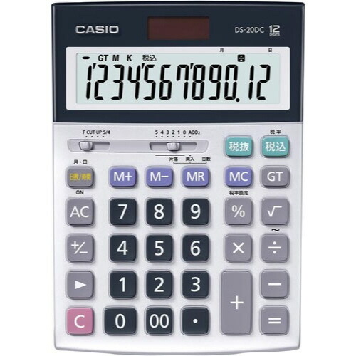 カシオ計算機 本格実務計算器 日数・第四次元数えること １２桁 ＤＳ－２０コロンビア特別区－Ｎ DS-20DC-N