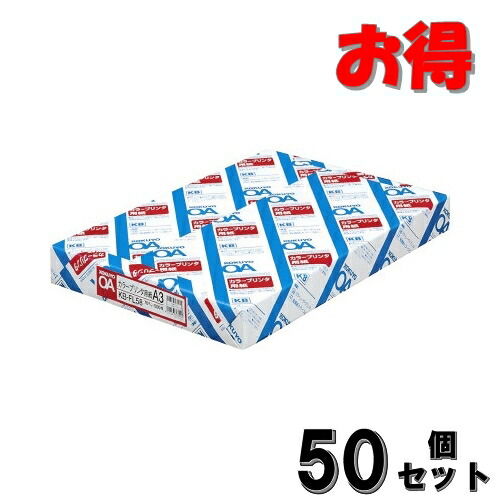 コクヨ 色つや印刷人質問用紙 Ａ３ ５００枚 白いこと度８０％ ７０ｇ平米 【50点書き割り】 KB-FL58