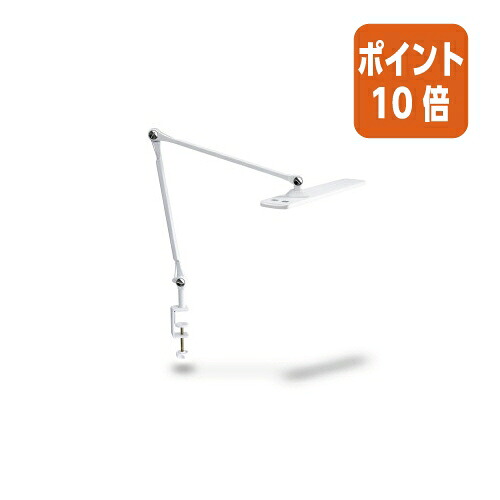 ★6月26日17時注文分よりポイント10倍★ジェントス LEDデスクライト クランプ式 ホワイト ジェントス DK-R190WH|文具屋さん 支店