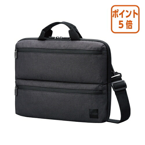 ★3月12日17時注文分よりポイント5倍★エレコム リサイクル素材ＰＣバッグ　横型 BM-IBHCH14NBK