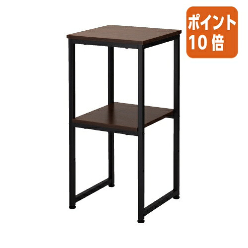 ★3月12日17時注文分よりポイント10倍★カウネット カウコレ　電話台　スタンダード　ダークブラウン 7048-0771