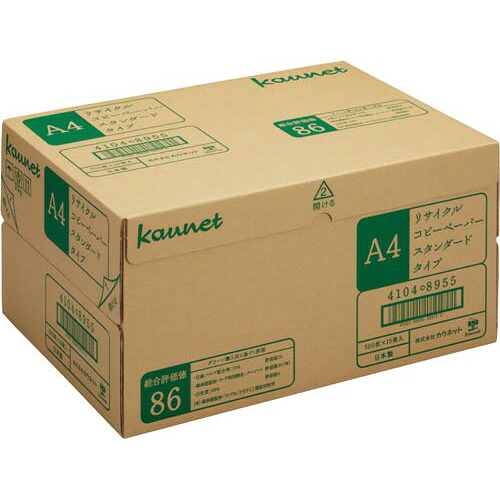 カウサイバー空間 再利用標準尺度Ａ４ ５００枚×１０冊 １箱 4104-8955